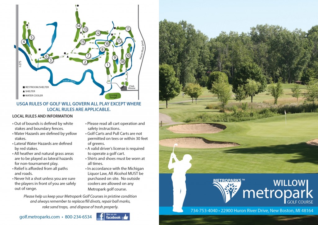 Willow Metropark Golf Course, New Boston, Michigan - Golf course ...